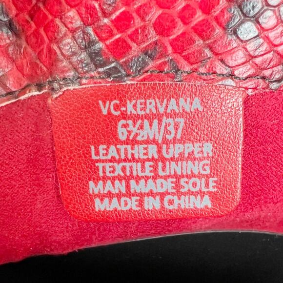 VINCE CAMUTO Kervana Croc Embossed Leather Knee High Boot - Picture 13 of 15